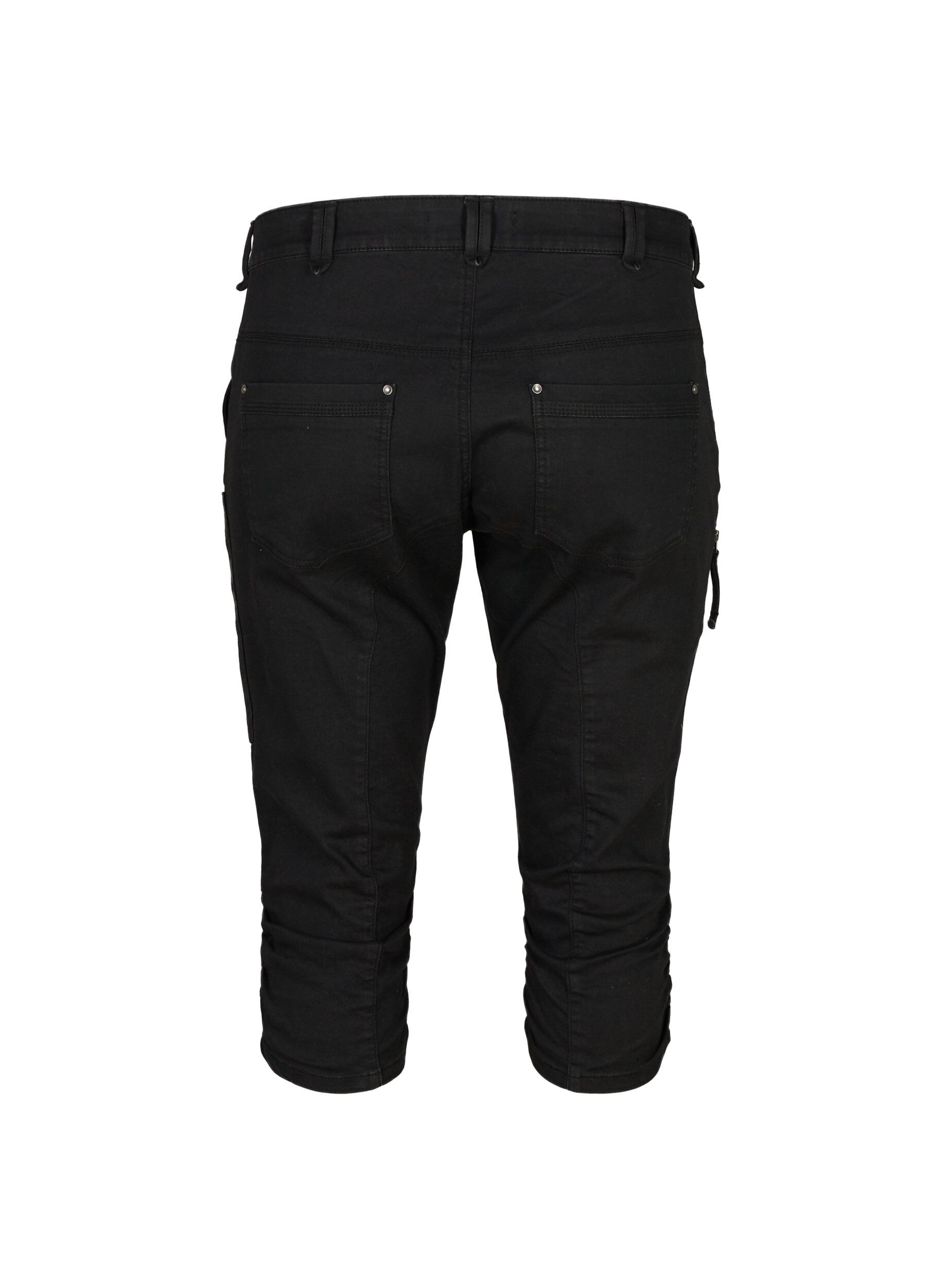 ZizziSlim Fit Capri-Jeans mit Taschen, Schwarz, Packshot image number 1