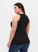 Geripptes Tanktop aus Baumwolle, Black, Model image number 1
