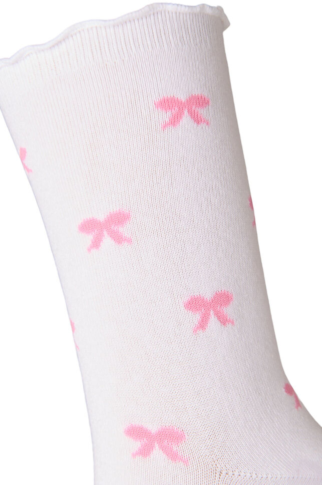 Socken aus Baumwolle mit Mustern, Wei&szlig;, Packshot image number 2