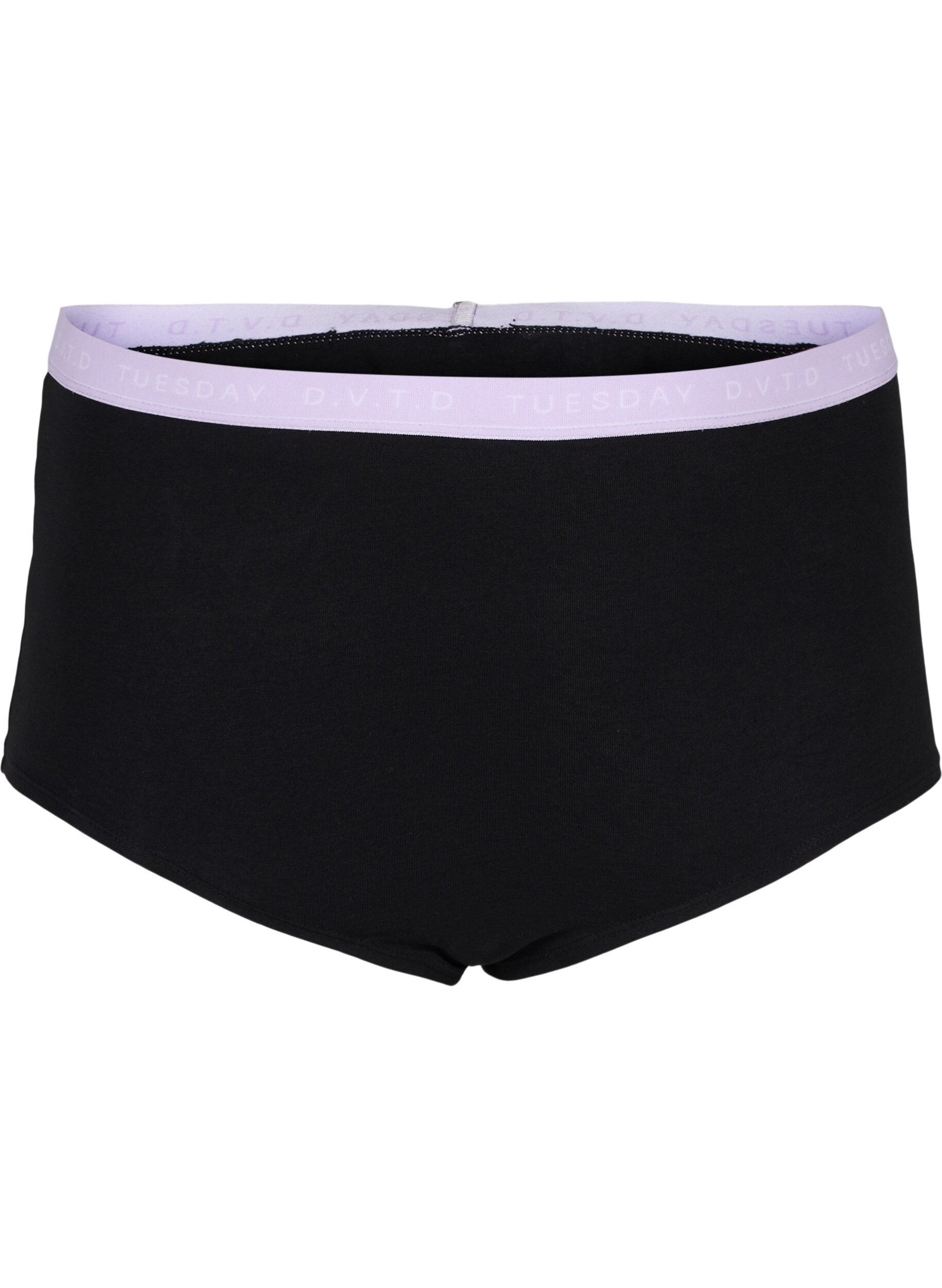 Zizzi7er-Pack Hipster aus Baumwolle mit Wochentagen, Multi Pastel Pack, Packshot image number 3