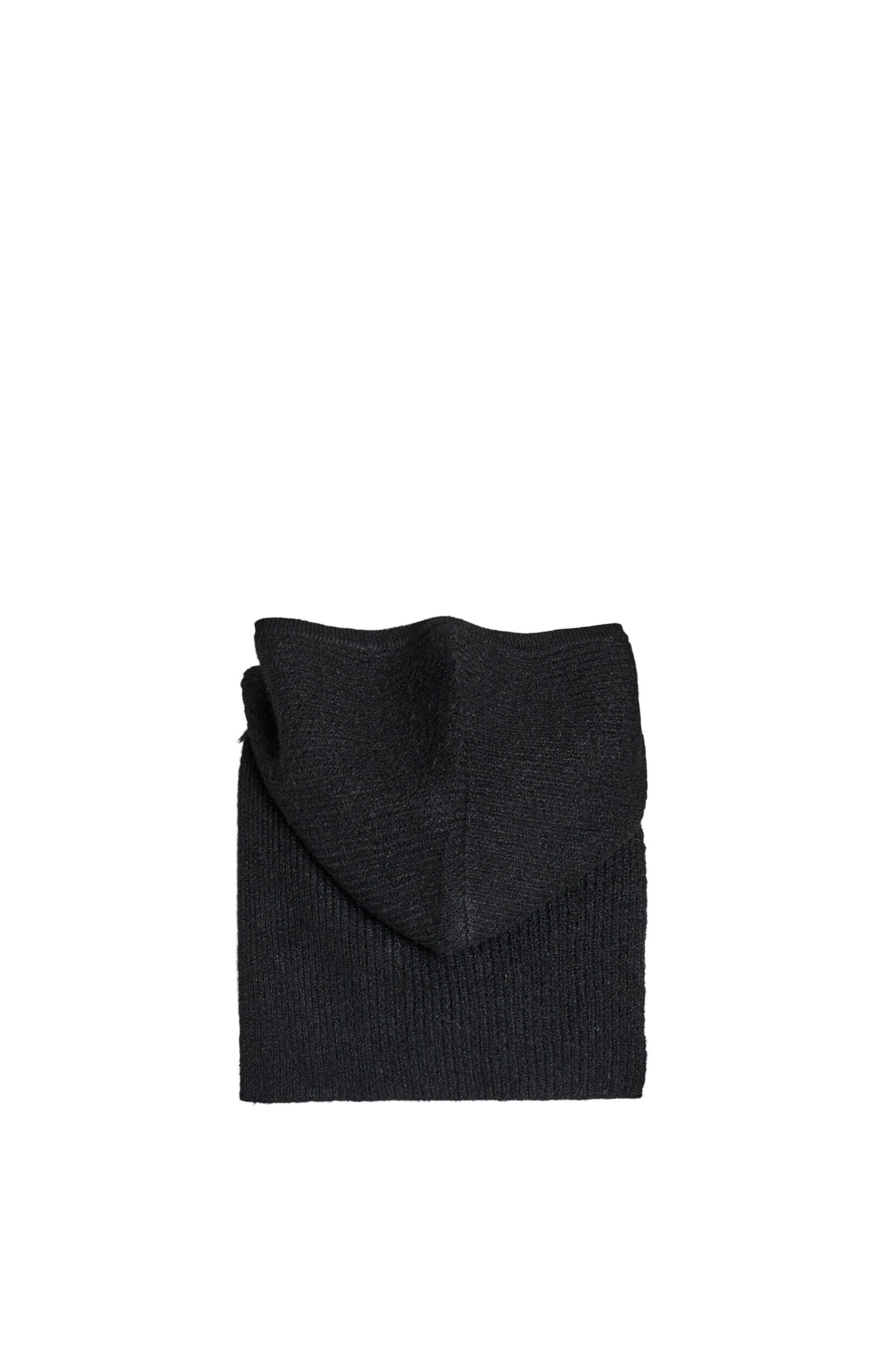 ZizziBalaclava aus Rippstrick mit Rei&szlig;verschluss, Schwarz, Packshot image number 4