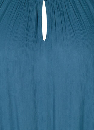 Tunika aus Viskose mit 3/4-Ärmeln, Majolica Blue, Packshot image number 2