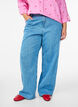 Wide-Leg-Jeans mit hoher Taille, Blau, Model image number 2