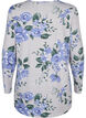  Bluse mit Blumenmuster und langen &Auml;rmeln, Blau, Packshot image number 1