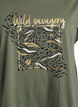 T-Shirt mit Animal-Print und Text, Thyme W. Wild, Packshot image number 2