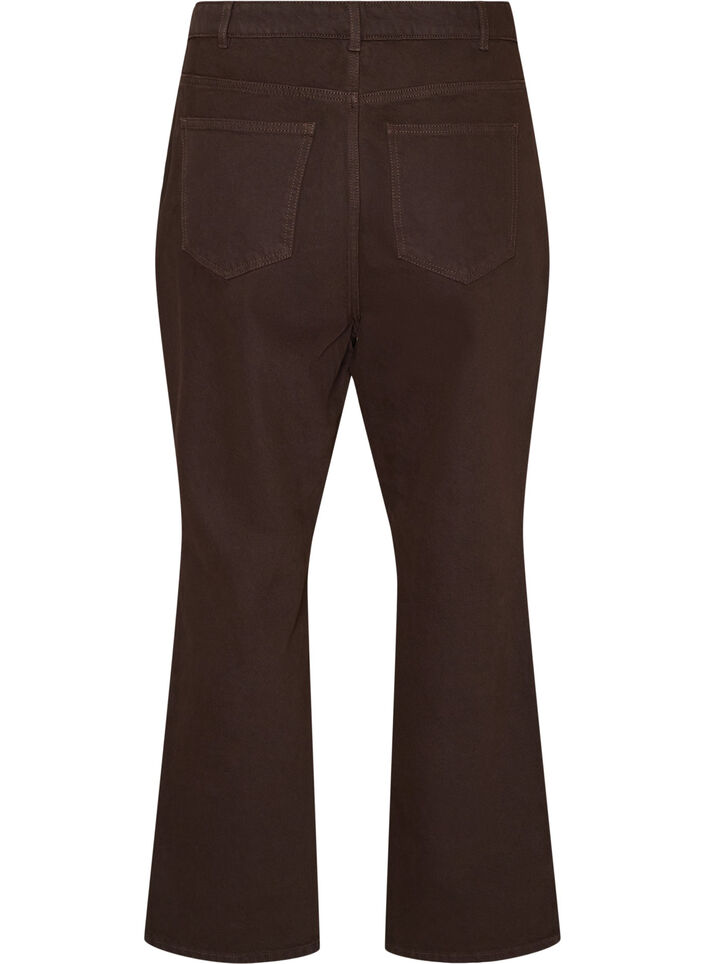 Farbige Jeans Kiana mit gerader Passform, Braun, Packshot image number 1