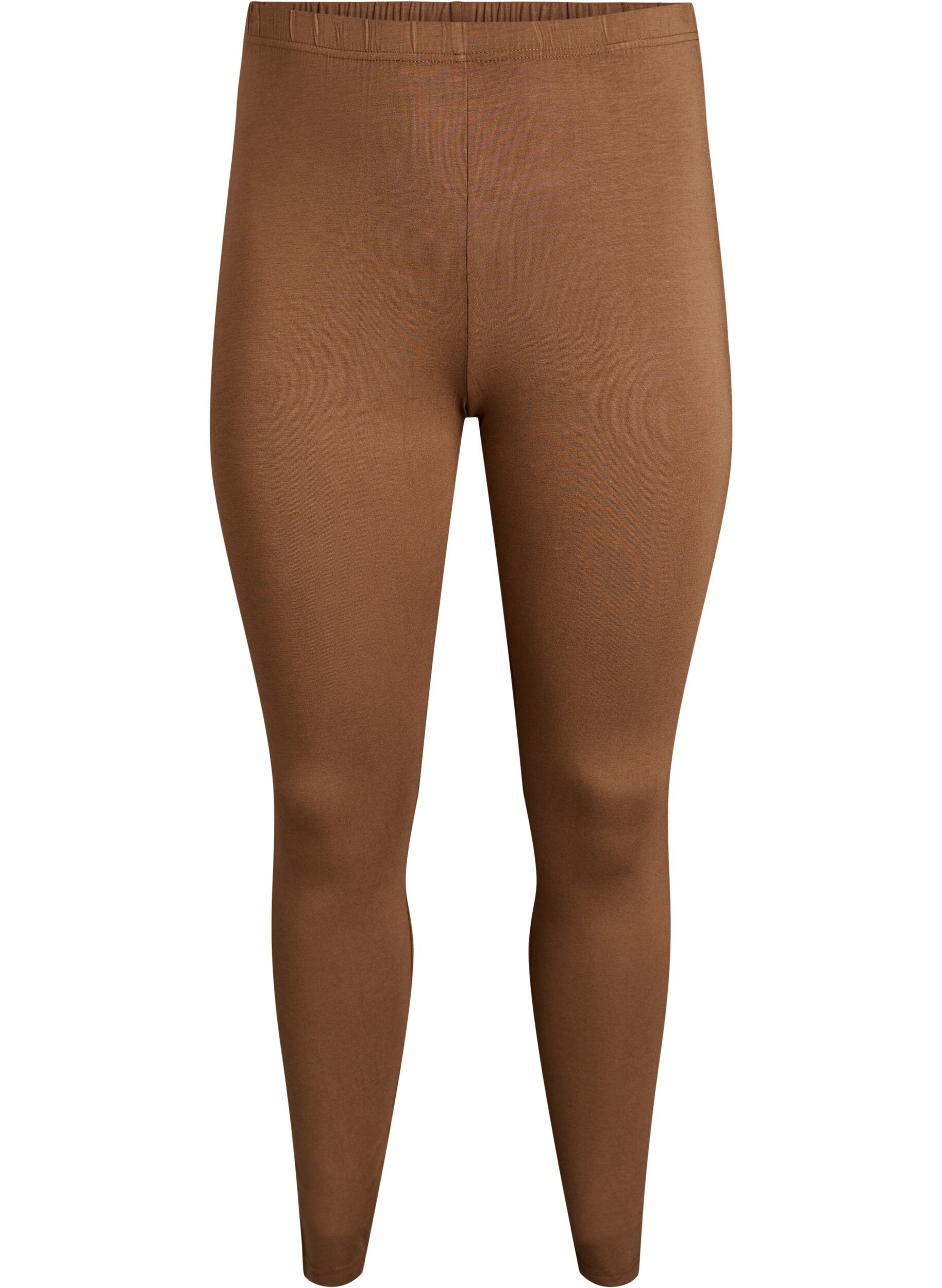 ZizziBasic Leggings aus Viskose, Braun, Packshot image number 0