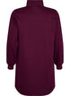 Sweatkleid mit hohem Rippkragen und Rei&szlig;verschluss, Lila, Packshot image number 1