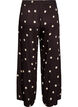 Hose aus Viskose mit Polka Dots und weitem Bein, Braun, Packshot image number 1