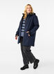 Softshelljacke mit abnehmbarer Kapuze, Blau, Model image number 1