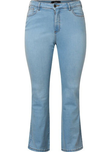 Ellen Bootcut-Jeans mit hoher Taille, Ex Lgt Blue, Packshot image number 0