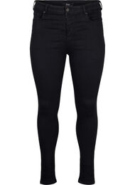 Super Slim-Fit-Jeans mit hoher Taille, Black, Packshot