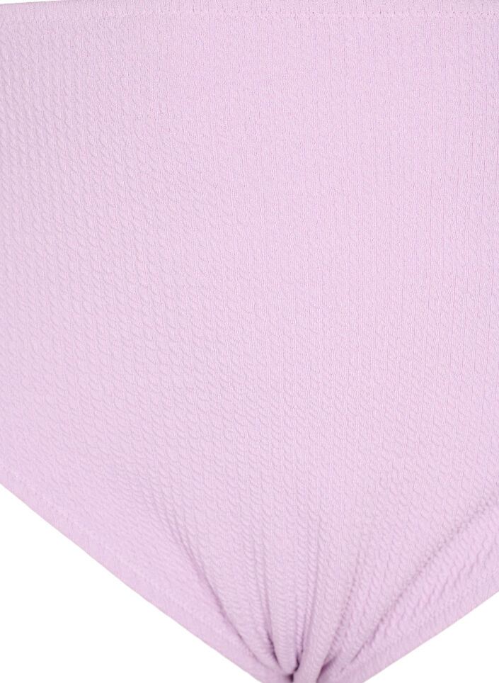 Bikini-Hose mit Krepp-Struktur, Lila, Packshot image number 2