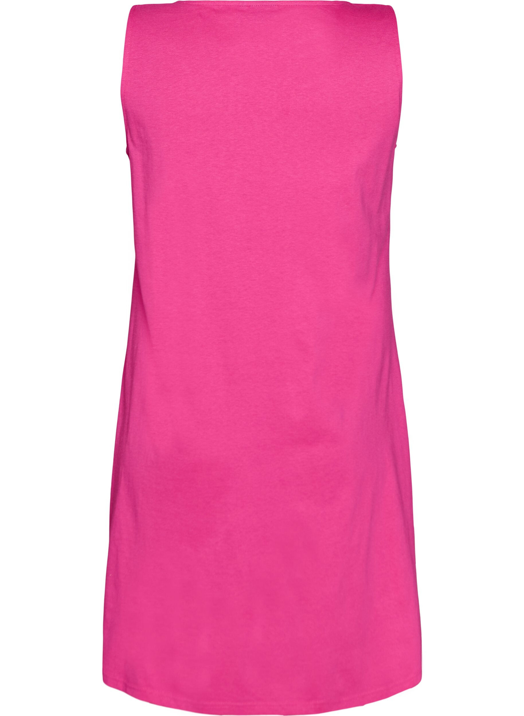 Zizzi&Auml;rmelloses Kleid in A-Linie, Pink, Packshot image number 1