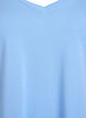Kurzärmeliges T-Shirt mit V-Ausschnitt, Blau, Packshot image number 2