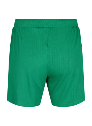 Lockere Shorts aus Viskose mit Ripp, Jolly Green, Packshot image number 1