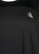 Trainings-T-Shirt mit Rundhalsausschnitt, Black, Packshot image number 2