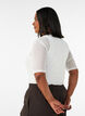 Top aus Mesh mit kurzen &Auml;rmeln und Rundhalsausschnitt, Vanille, Model image number 2
