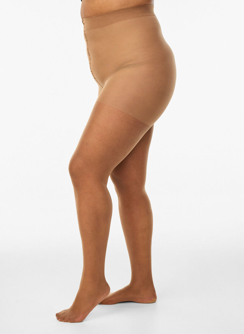 Sonnenbr&auml;une Strumpfhosen in 25 Denier, Beige, Model image number 0