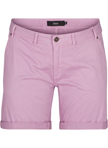 Regular Fit Shorts aus Baumwolle, Lavender Mist, Packshot image number 0