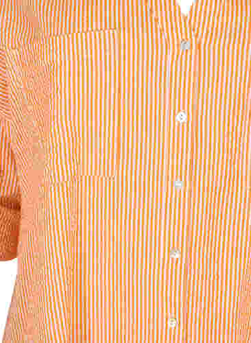 Gestreiftes Baumwollhemd mit 3/4 Ärmeln, Exuberance Stripe, Packshot image number 2