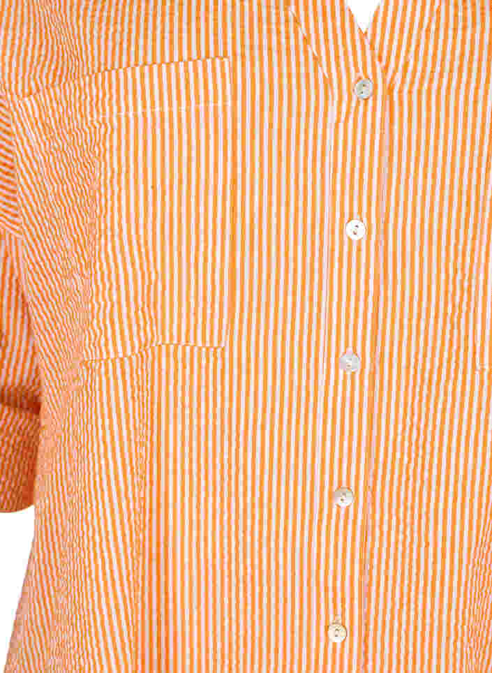 Gestreiftes Baumwollhemd mit 3/4 Ärmeln, Exuberance Stripe, Packshot image number 2