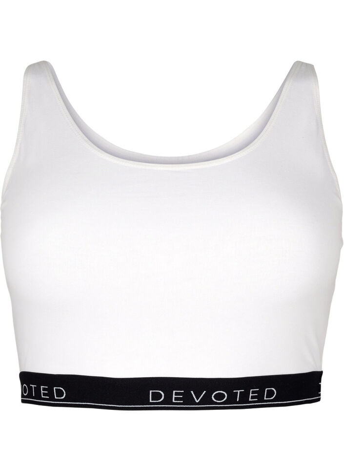 BH aus Baumwolle mit verstellbaren Trägern, Weiß, Packshot image number 0