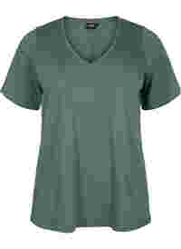 FLASH - T-Shirt mit V-Ausschnitt