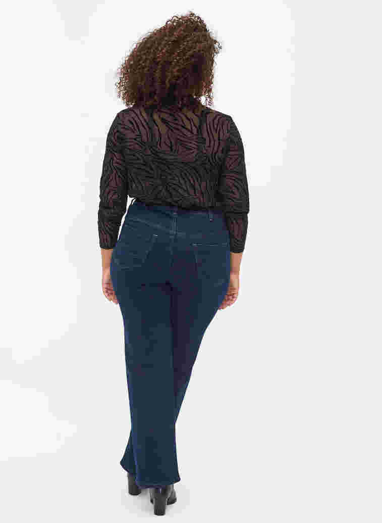 Gemma Jeans in normaler Passform mit hoher Taille, Dark blue, Model image number 1