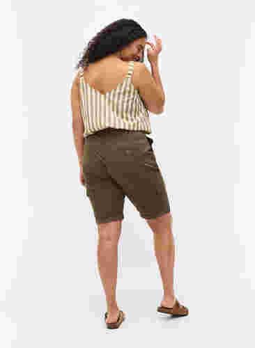 Shorts aus Baumwolle mit Taschen, Tarmac, Model image number 1