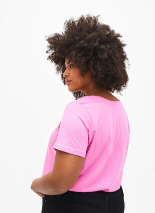 T-Shirt aus Baumwolle mit Rundhalsausschnitt und Aufdruck, RoseBloom W. Love, Model image number 1