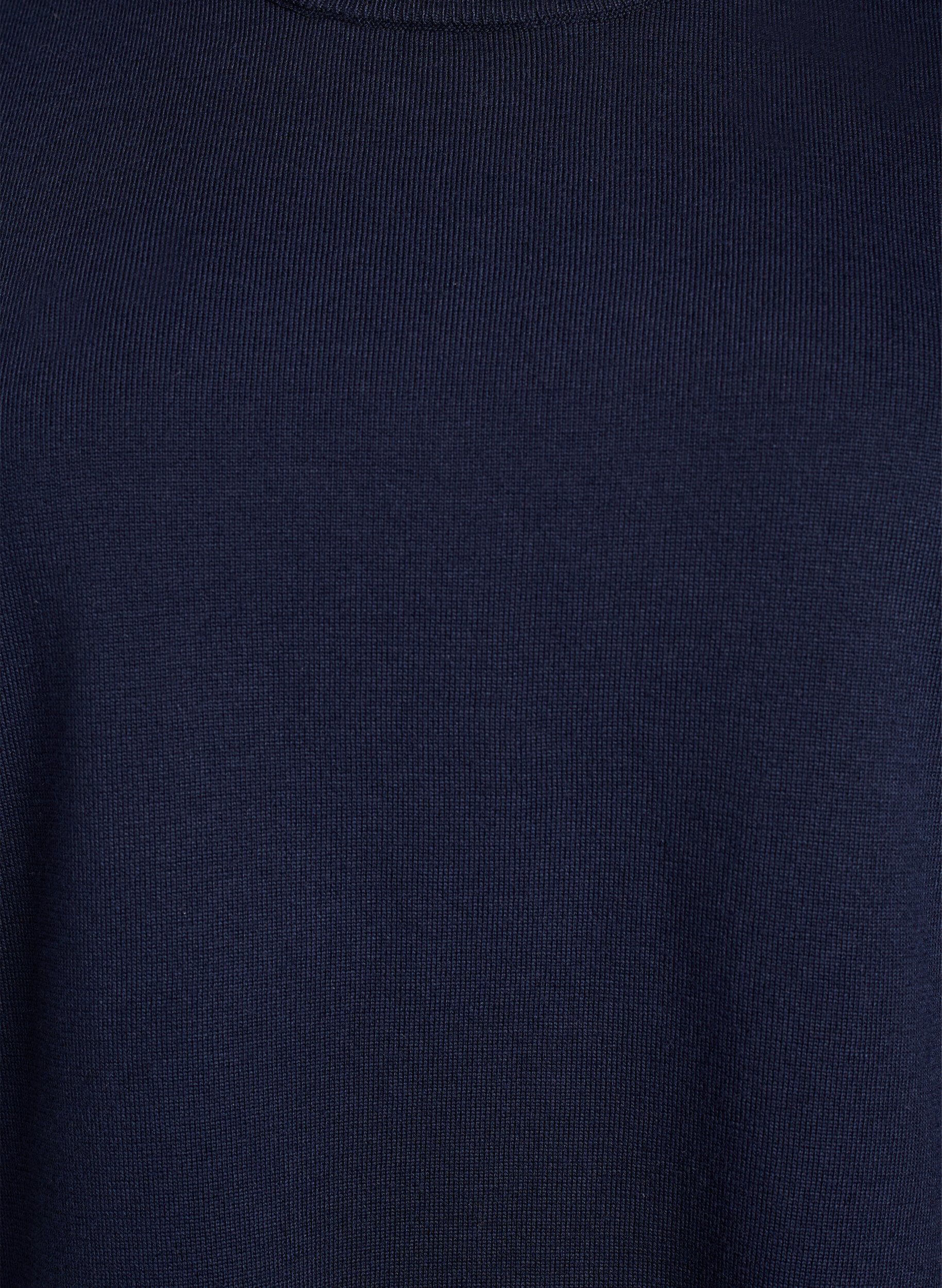 ZizziFein gestrickte Bluse mit kurzen &Auml;rmeln, Blau, Packshot image number 2