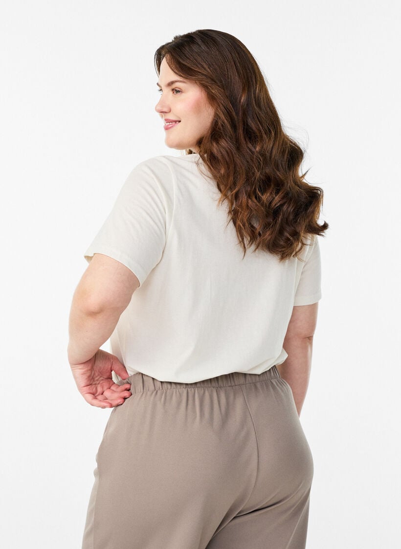 FLASH - T-Shirt mit Print., Wei&szlig;, Model image number 2