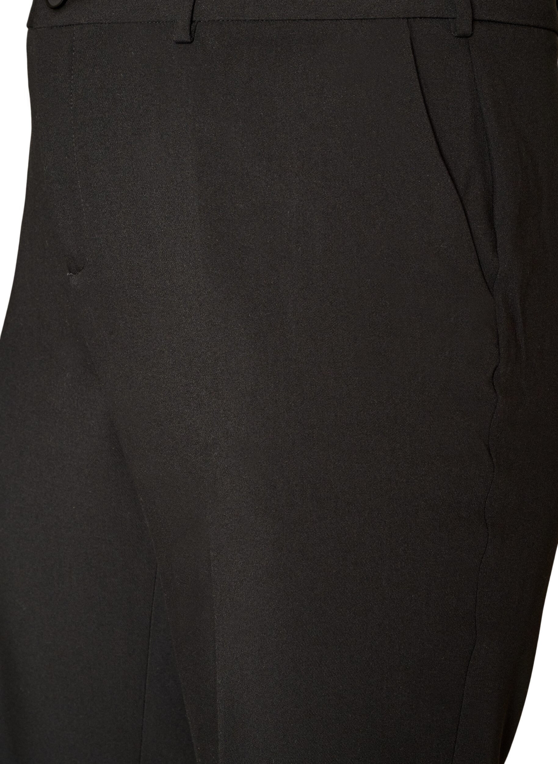 ZizziAnzughose mit hoher Taille und B&uuml;gelfalten, Schwarz, Packshot image number 2