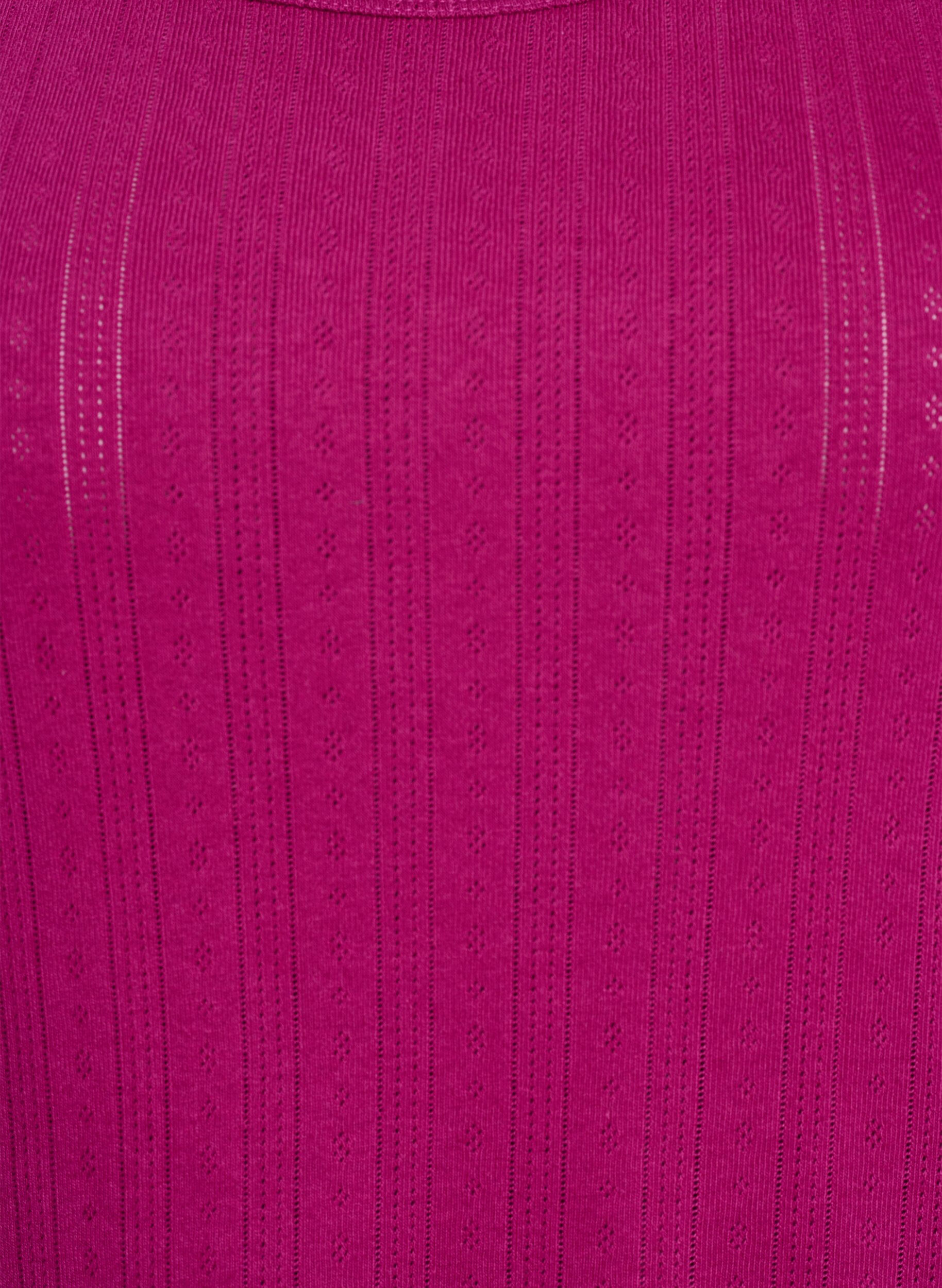 ZizziNachthemd aus Bio-Baumwolle mit Strukturmuster, Pink, Packshot image number 2