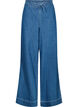 Jeans mit weitem Bein und Streifen, Blau, Packshot image number 0