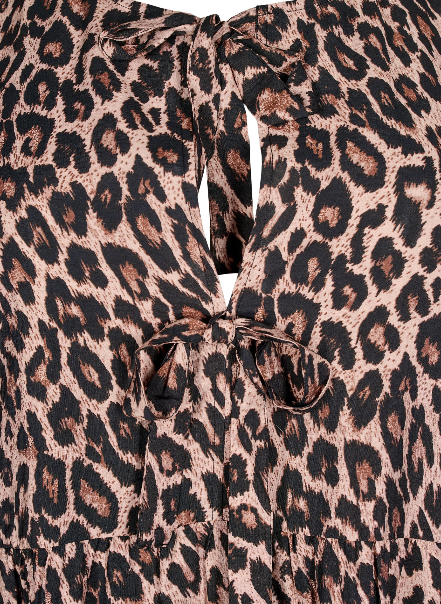 ZizziKleid mit Schleifen und 3/4-&Auml;rmeln, LEO AOP, Packshot image number 2