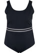 Badeanzug mit Rundhalsausschnitt, Black, Packshot image number 0