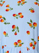 Bluse aus Baumwolle mit Tomaten-Print und Peplum, Blau, Packshot image number 2