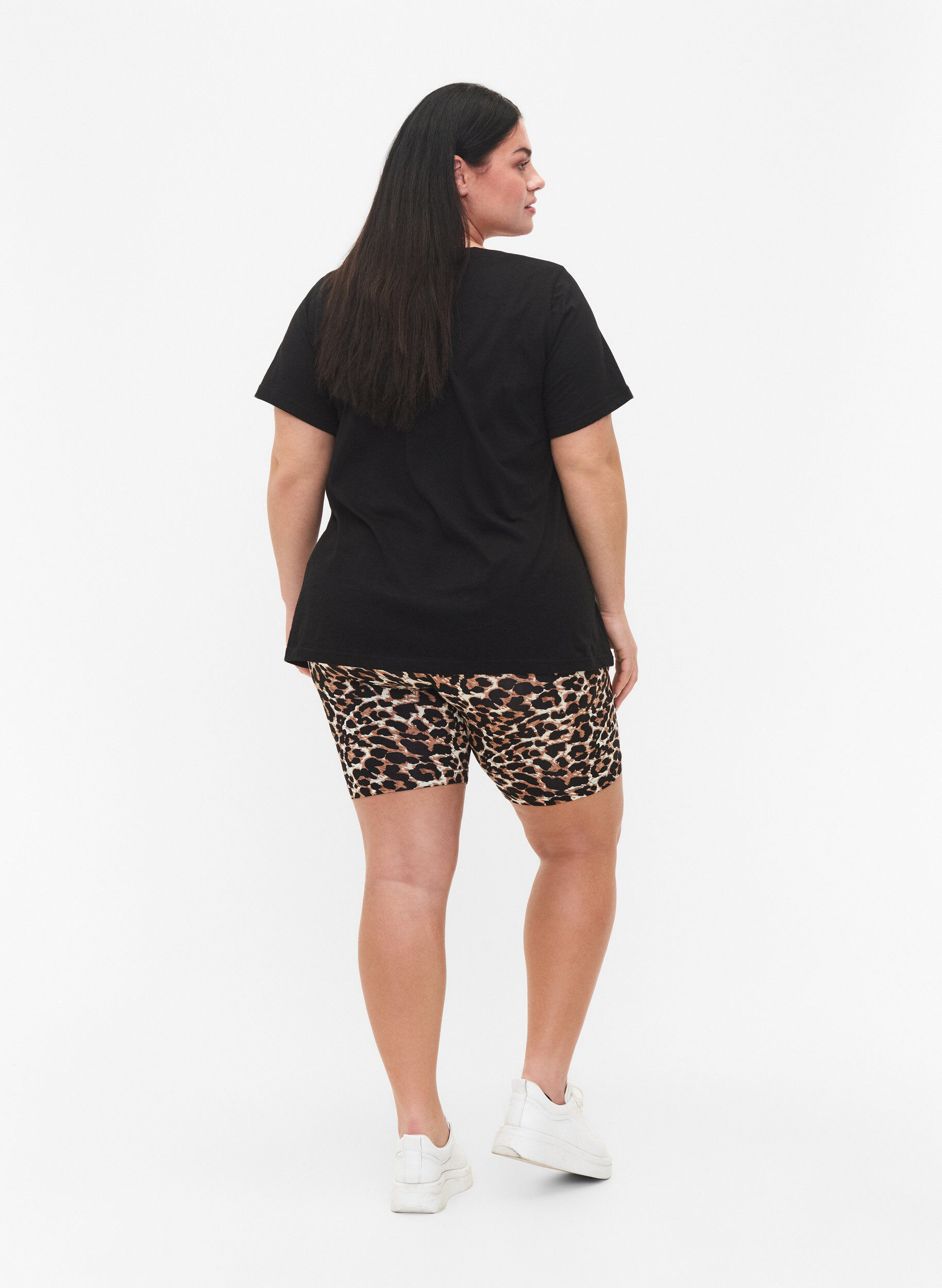 Zizzi2er-Pack Radlershorts, Schwarz, Model image number 2