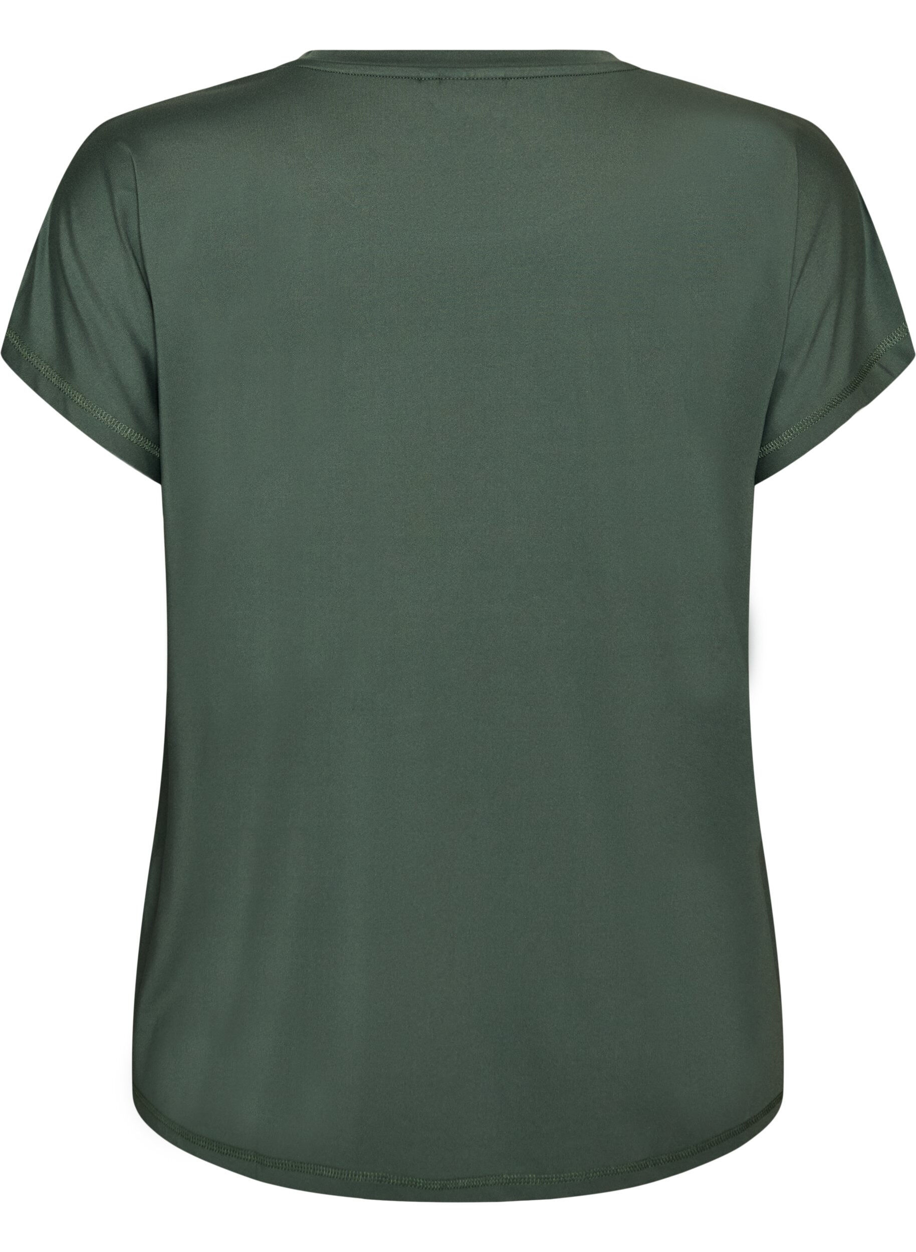 ZizziEinfarbiges Trainings-T-Shirt, Gr&uuml;n, Packshot image number 1