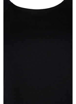 2er Pack T-Shirts aus Baumwolle mit 2/4-Ärmeln, Black, Packshot image number 2