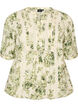 Bluse mit Print und 1/2-&Auml;rmeln, Gr&uuml;n, Packshot image number 0