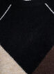 Pullover mit großen Karos und Kontrastärmeln, Schwarz, Packshot image number 2