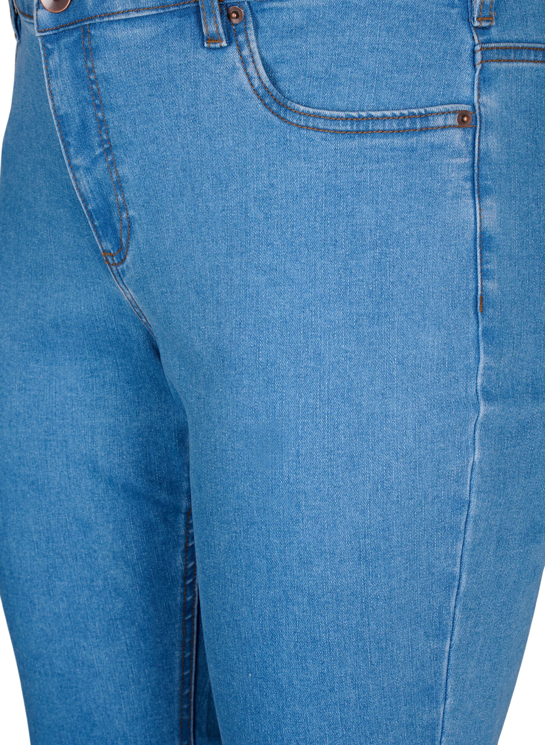 ZizziSchmal geschnittene Emily Jeans mit Perlen, Light Blue, Packshot image number 2