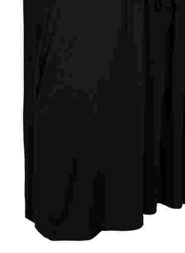Kurzärmelige Tunika aus Baumwolle, Black, Packshot image number 3