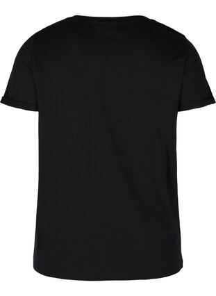 Trainings-T-Shirt mit Print, Black Run, Packshot image number 1