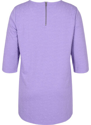 Bluse mit Rundhals und 3/4-Ärmeln, Paisley Purple, Packshot image number 1
