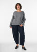 Lockerer Pullover mit Rundhalsausschnitt, Grau, Model image number 1