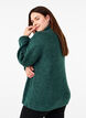 Strickpullover mit hohem Kragen und Rei&szlig;verschluss, Gr&uuml;n, Model image number 2